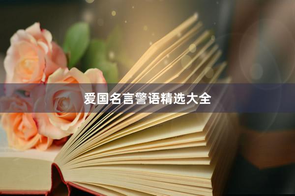 爱国名言警语精选大全