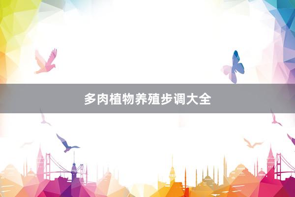 多肉植物养殖步调大全